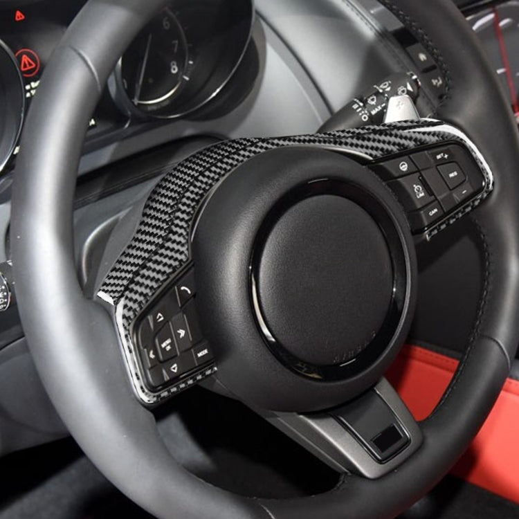 For Jaguar F-TYPE 2013+ Left And Right Drive Universal Steering Wheel Cover Sticker(Red) by buy2fix