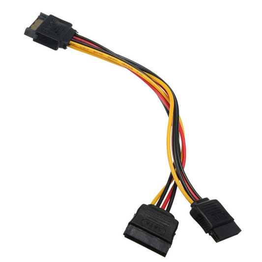0.2m 15P to Dual 15P One to Two SATA Hard Drive Power Conversion Cable by buy2fix