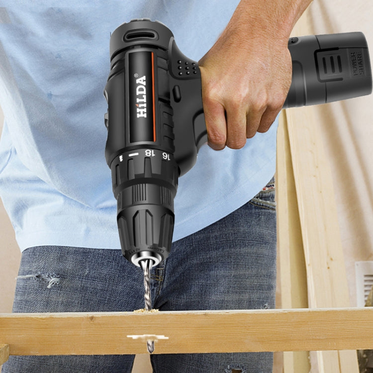 HILDA Home Power Drill 12V Li-Ion Drill With Charger And Battery, EU Plug, Model: Carton Packing by HILDA