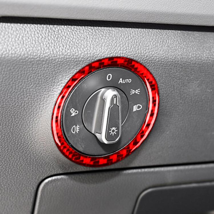 For Volkswagen Sagitar 2019-2023 Left-hand Drive Headlight Switch Decorative Sticker(Black) - Car Interior Mouldings by buy2fix | Online Shopping UK | buy2fix