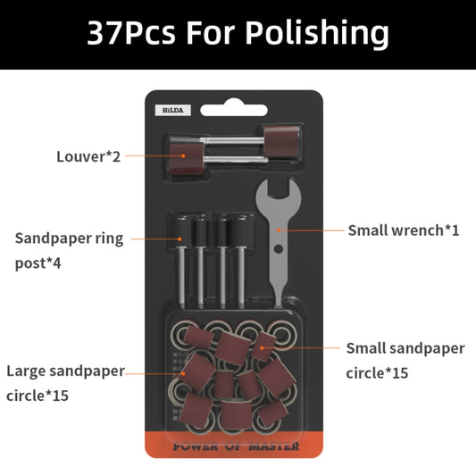 HILDA 37pcs /Set Polishing Angle Mill Accessories Grinding Accessories Set by HILDA