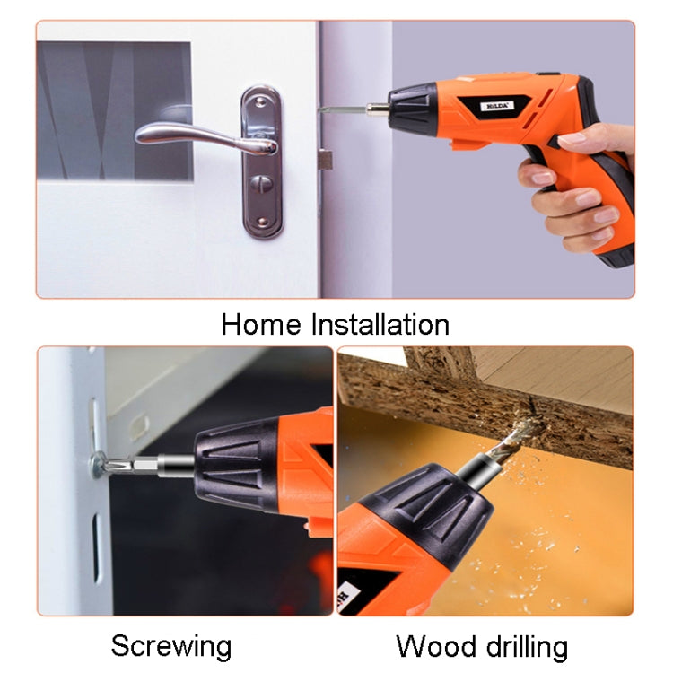 HILDA 47pcs /Set Multi-Function Li-Ion Screwdriver Mini Screwdriver(Orange) by HILDA