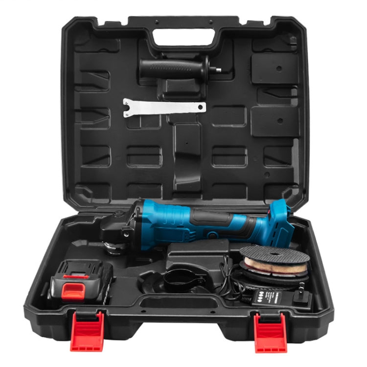 HILDA 21V Brushless Angle Grinder Lithium Cutting Machine, Model: 2 Battery+1 Charger US Plug by HILDA