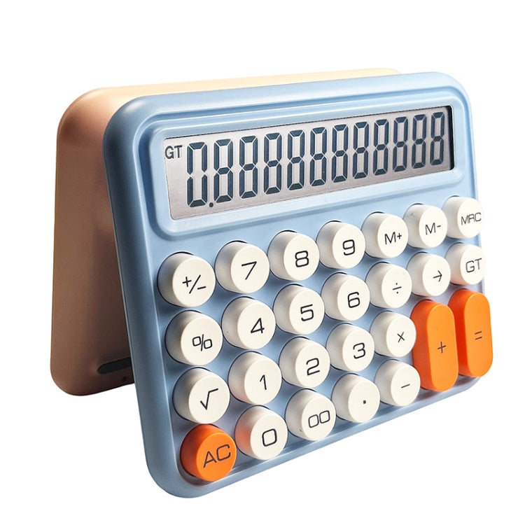 12-digit Mechanical Keyboard Calculator Cute Big Buttons Calculator(Olive Green) by buy2fix