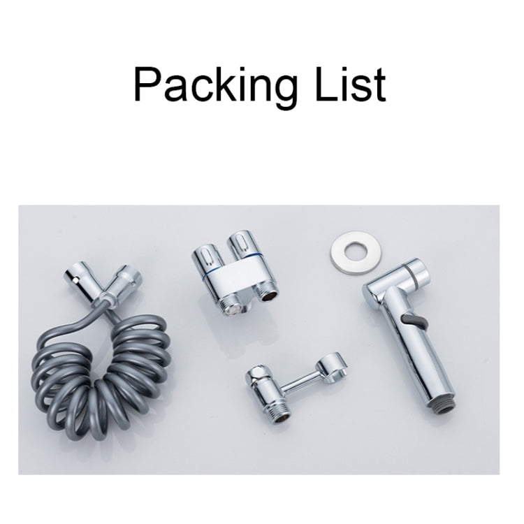 Toilet Mate Booster Flusher Toilet Cleaning Shower Set, Specification: Black ABS Model by buy2fix