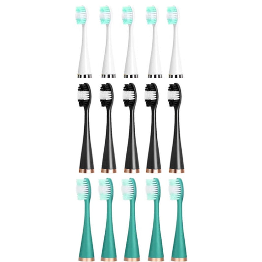 Electric Dental Scaler Accessories Replacement Head, Color: 5pcs Toothbrush Head Green by buy2fix