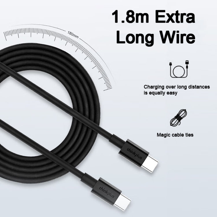 Lenovo Thinkplus 65W Foldable Power Adapter + USB-C/Type-C Cable Set For Mobile Phone Tablet,CN Plug by Lenovo
