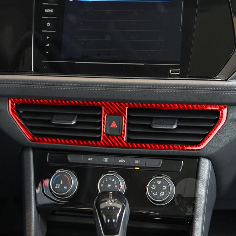 For Volkswagen Sagitar 2019-2023 B Model Left-hand Drive Center Console Air Outlet Sticker(Black) - Car Interior Mouldings by buy2fix | Online Shopping UK | buy2fix