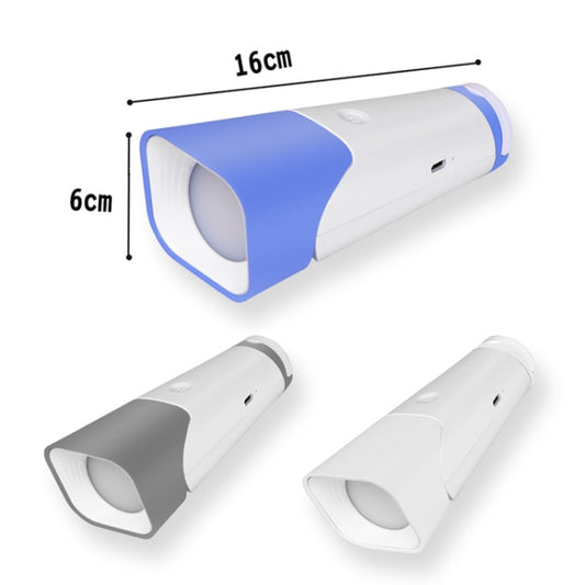 Multifunctional Reading Desk Lamp Flashlight Wall Mounted Bedside Lamp Folding Camping Lamp(White) by buy2fix