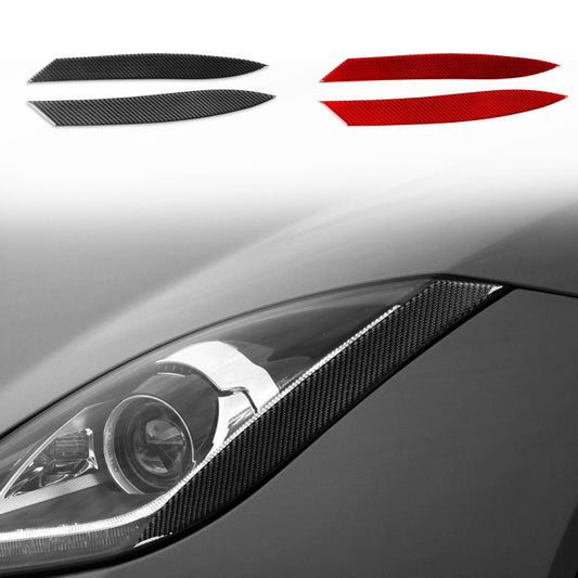 For Jaguar F-TYPE 2013+ Universal Light Eyebrow Sticker For Left And Right Drive(Black) by buy2fix