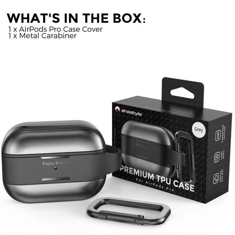 AhaStyle WG75-PRO For AirPods Pro Split TPU+Aluminum Alloy Combination Protective Cover(Blue) by AhaStyle