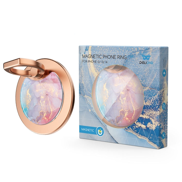 AhaStyle DD-01 Magsafe Aluminum Alloy Magnetic Suction Support Desktop Storage Base For IPhone 12/13/14/15 Series(Marble White) by AhaStyle