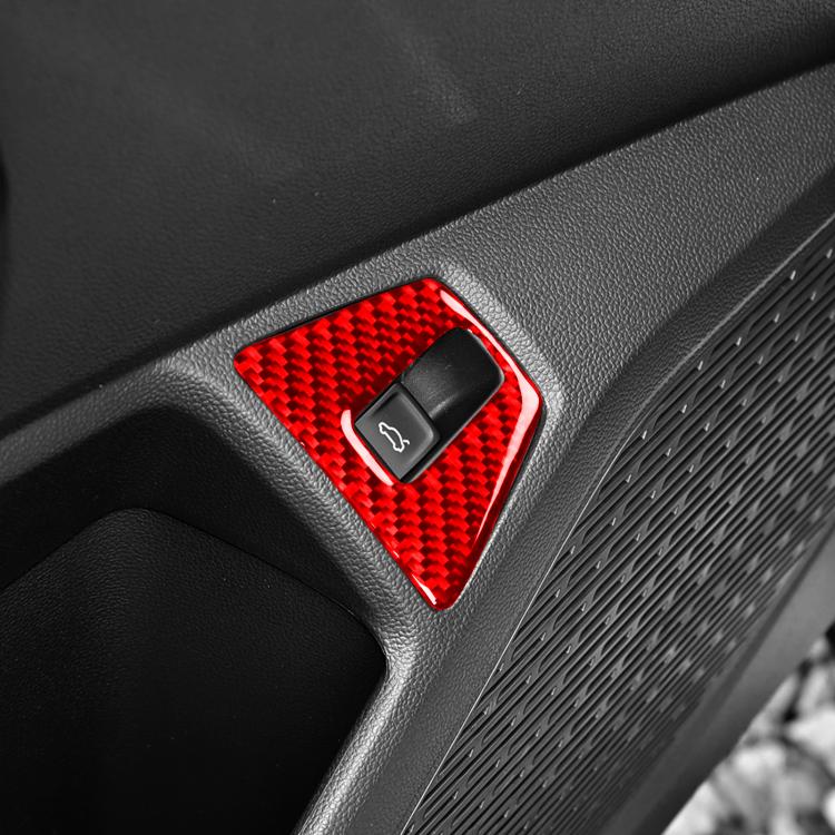 For Volkswagen Sagitar 2019-2023 Left-hand Drive Trunk Switch Decoration Sticker(Red) - Car Interior Mouldings by buy2fix | Online Shopping UK | buy2fix