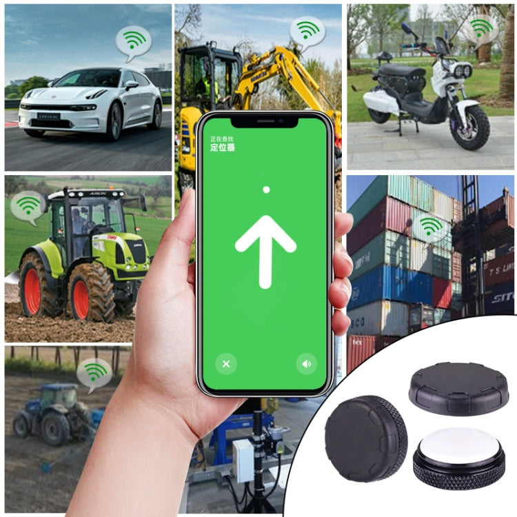 For AirTag Tracker Magnetic Protective Cover Anti-lost Hidden Shell Case(Black) - Other by buy2fix | Online Shopping UK | buy2fix