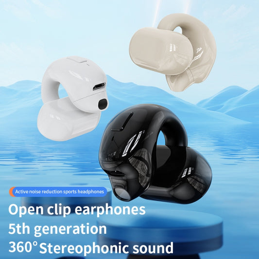 Clip-On Single Ear Bluetooth Earphone Wireless Earphone For Sports And Gaming, Packing: Box(Light Skin) by buy2fix