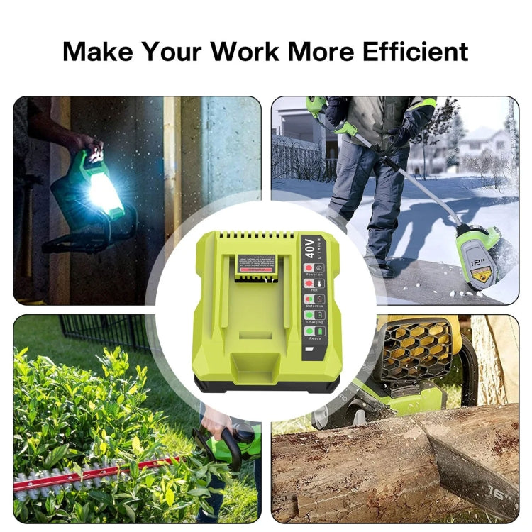 36-40V Tool Cutting Machine Battery Charger, For RYOBI PO401 / PO403 / PO400, Plug: US by buy2fix