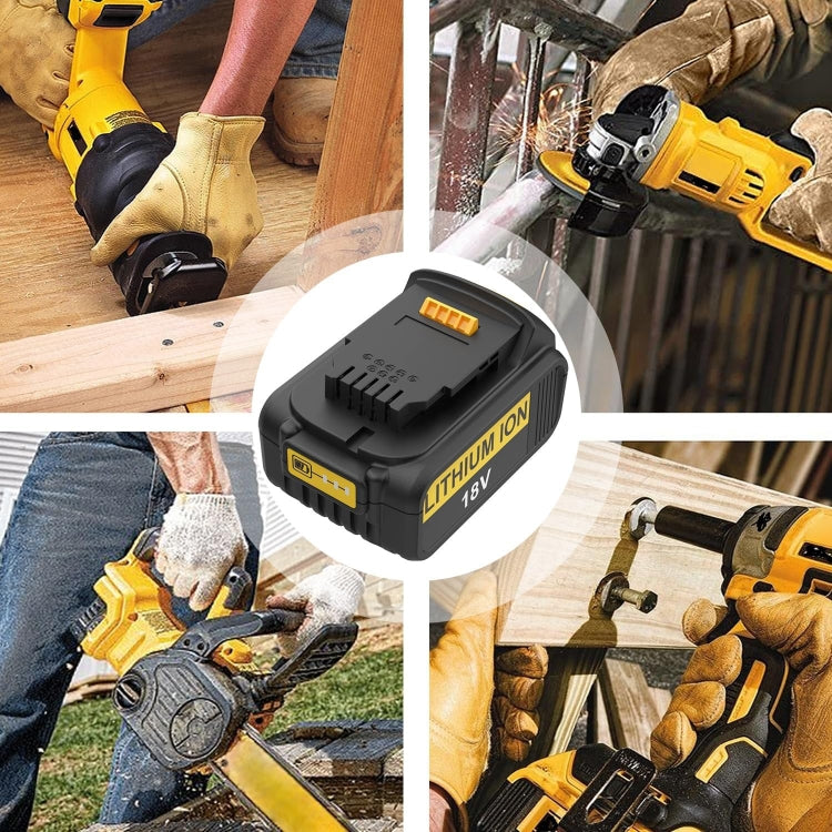 6000mAh For Dewalt DCB180 / DCB181 / DCB200 18V Electrical Tools Spare Battery by buy2fix