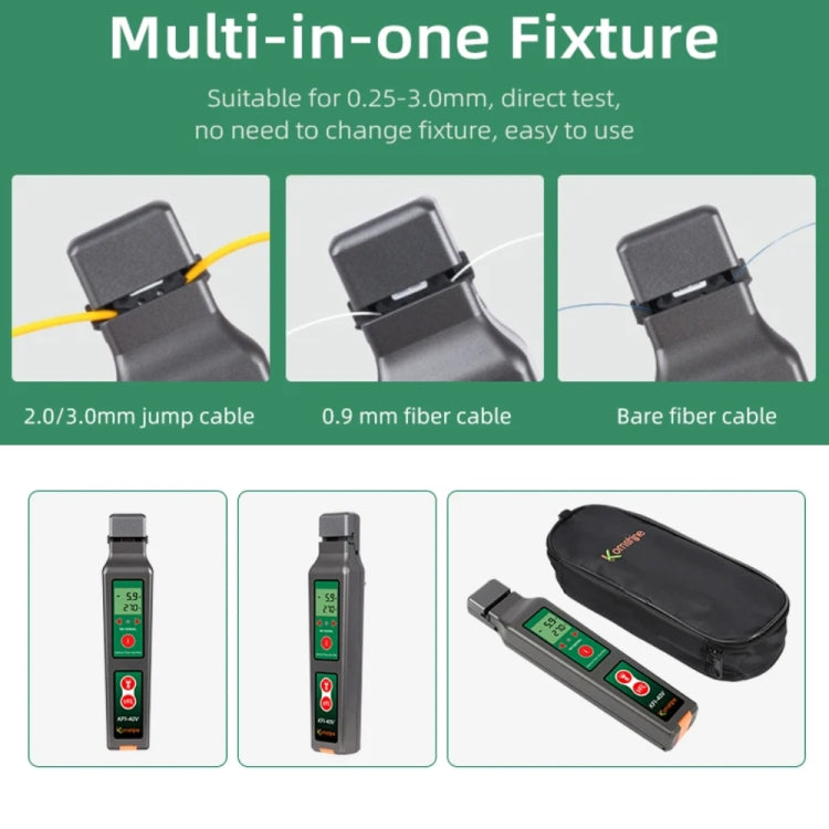 Komshine Fiber Optic Identifier Optical Cable Signal Direction Identifier With VFL Red Light 10mW(KFI-40V) by Komshine