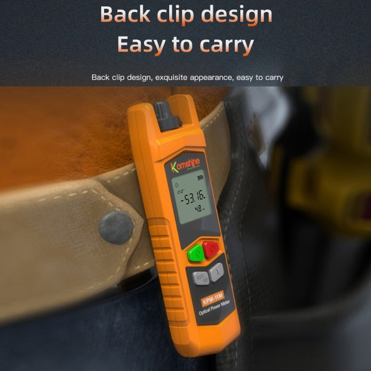Komshine High Precision Optical Power Meter Mini Fiber Optic Light Attenuation Tester With LED, Specification: C-L/-50DBM to +26DBM by Komshine