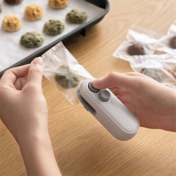 Small 2-in-1 Rechargeable Magnetic Snack Sealer Household Mini Sealing Machine(Green) by buy2fix