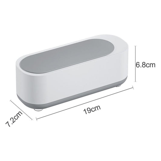 Multifunctional Ultrasonic Cleaner Jewelry Glasses Lenses Cleaning Machine, Spec: Dry Battery Powered Gray by buy2fix