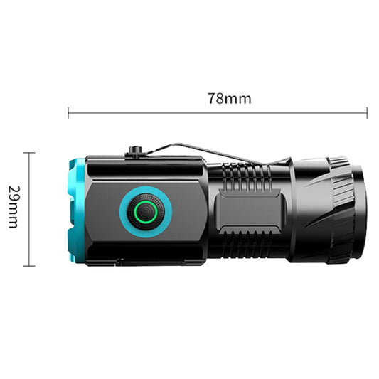 Mini Outdoor Dual Light Source Magnetic Hat Clip Multifunctional Portable Flashlight(without Battery) by buy2fix
