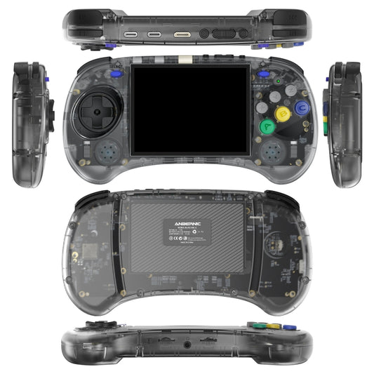 ANBERNIC RG ARC-S Handheld Game Console 4-Inch IPS Screen Linux System Portable Video Arcade 256G(Transparent Blue) by ANBERNIC