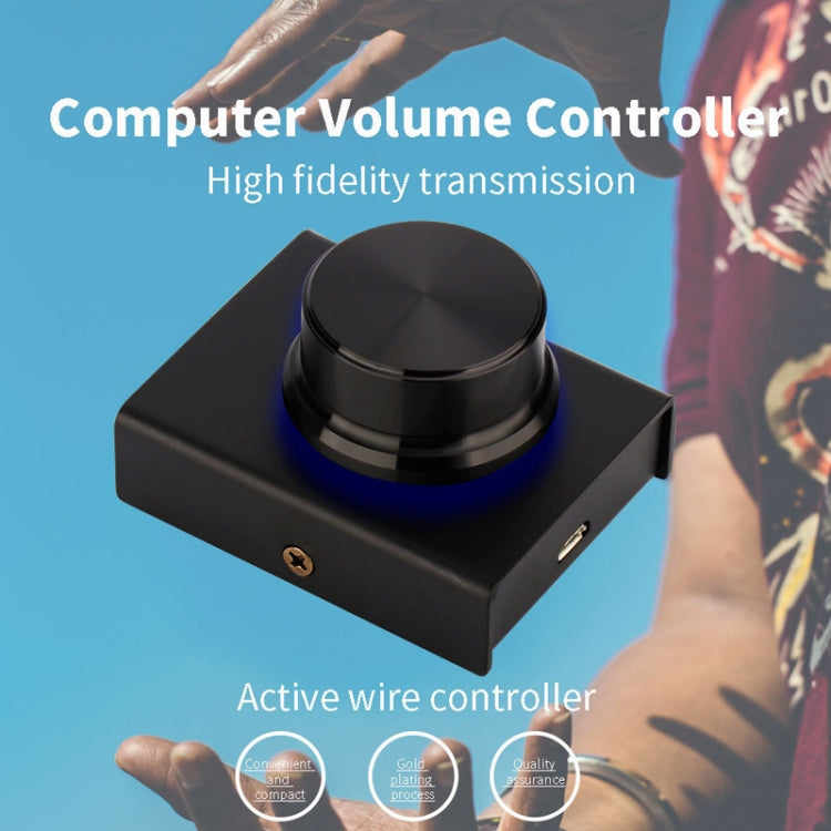PC Computer Peripherals Mini Switch Wired Volume Adjuster(Black) by buy2fix