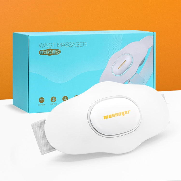 Y2 EMS Pulse Hot Compress Lumbar Massager Multifunctional Voice Broadcast Massage Belt(White) by buy2fix