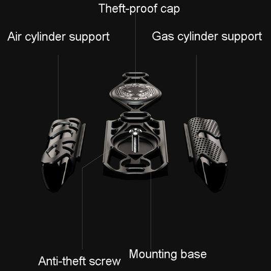 For AirTag ENLEE E-F231 Bicycle Tracker Hidden Localizer For Road Bike Multifunctional Anti-Theft Bracket(Red) by ENLEE