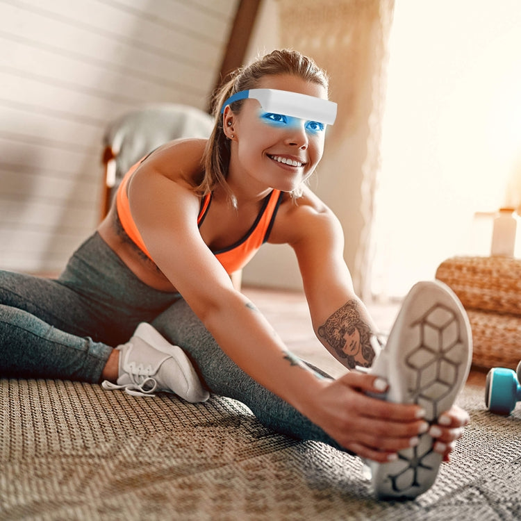 SAD Light Therapy Glasses Wearable UV-Free Blue & White LED Light Therapy Lamp Japanese Version by buy2fix