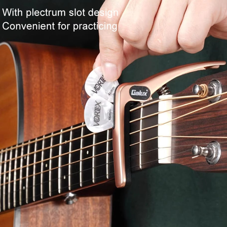 Galux GC501A Acoustic Guitar Pitch Clip Folk Ukulele Metal Clip With Storage Bag, Color: Silver - Guitar Tuner Accessories by Galux | Online Shopping UK | buy2fix