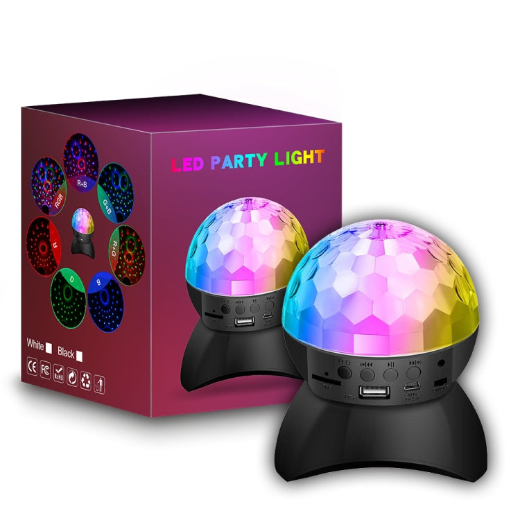 Home LED Magic Ball Lights Bounce Ambient Lamps Room Sound Lights Balls, Color: Charging Model Black(RGB Colorful 5W) by LIXINCORDA