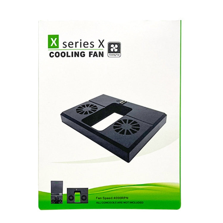 For Xbox Series X Console Cooling Fan With LED Lights Rear Fan Cooler(Black) by buy2fix