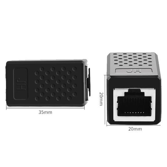 JINGHUA S61 Dual Pass-Through Header Network Cable Butt Connector Extender(Blue) by JINGHUA