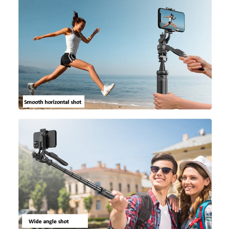 2m Metal Tripod Selfie Stick With 4 Expansion Interfaces for Phone Camera(Black) by buy2fix