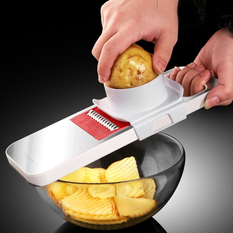 Kacheeg Multifunctional Vegetable Chopper Kitchen Scrubbing And Shredding Slicing Utensils, Specification: 6 In 1 by Kacheeg