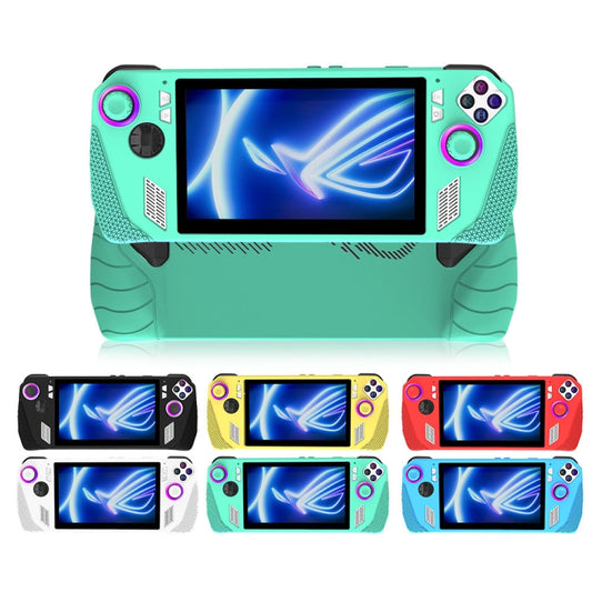 For ASUS ROG Ally Game Console Silicone Protective Cover + Button Cap Set Pocket Gaming Accessories(Blue) by buy2fix