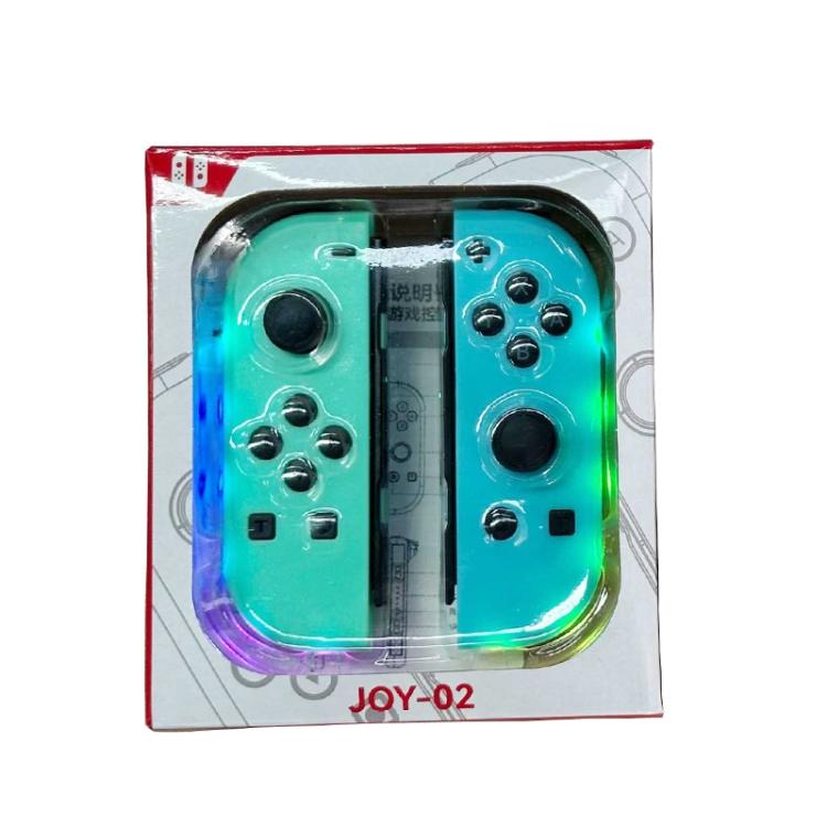 JOY-02 Gaming Left And Right Handle With RGB Lights Body Feel Bluetooth Gamepad For Switch / Switch OLED / Switch Pro / Switch Lite / Switch Joycon(Grey) - Gamepads by buy2fix | Online Shopping UK | buy2fix