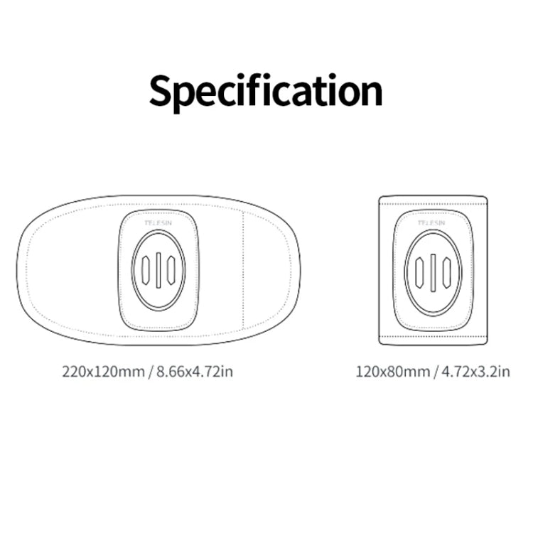 TELESIN Backpack Shoulder Strap Bracket Mount for GoPro Hero / Insta360 / SJCAM / DJI Action Accessories, Spec: Set B by TELESIN