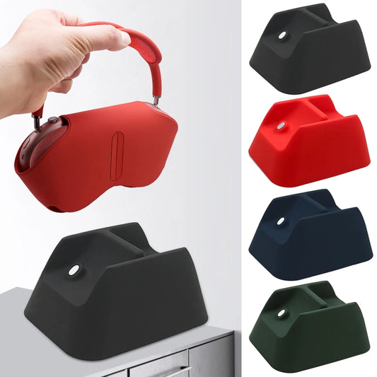 For AirPods Max Wireless Headphone Silicone Charger Dock Stand Base(Red) by buy2fix