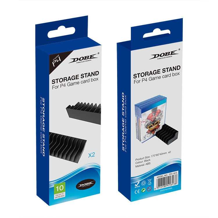 DOBE TP4-1813 2pcs Simple Game Card Case Game Disk Storage Rack For PS4 / PS4 Slim / PS4 Pro by DOBE