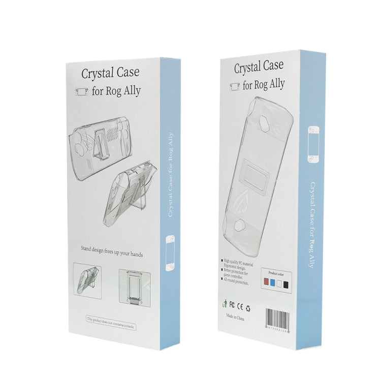 For ASUS ROG Ally Pocket Console Protective Case Transparent Crystal Case TPU Protective Case Accessories(Transparent Black) by buy2fix