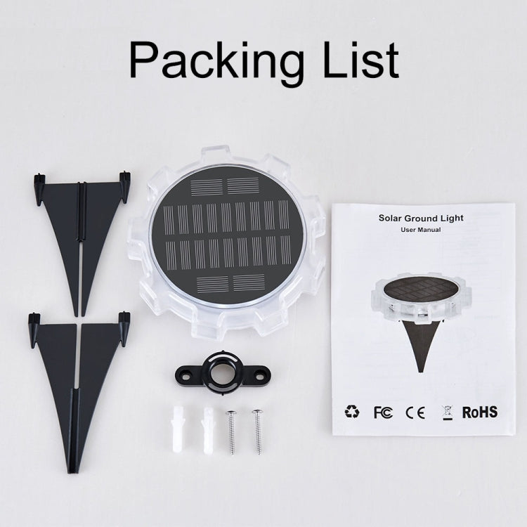 Gear Shape Solar Outdoor Garden Decoration Atmosphere Wall Light(White Light) by buy2fix