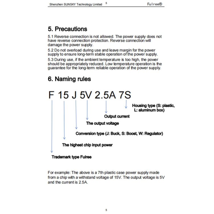 Fulree 12V To 7.5V 2.5A Vehicle Power Supply DC Ultra Thin Step-Down Power Converter by Fulree