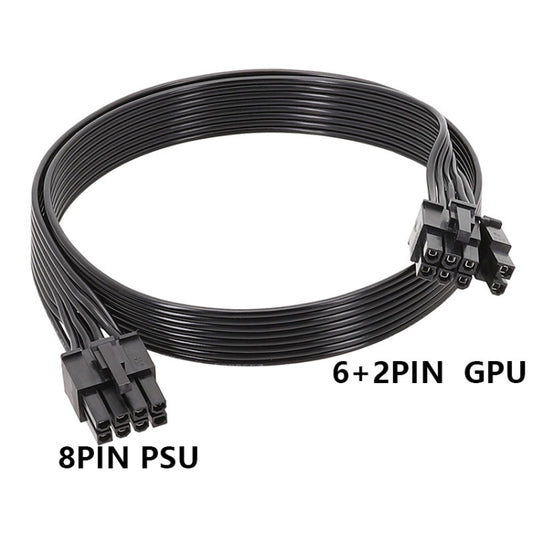 50cm For Corsair 18AWG Flat Cable Power Module Cable Graphics Card Module Cable 8Pin To 8Pin 6+2(Block Type) by buy2fix