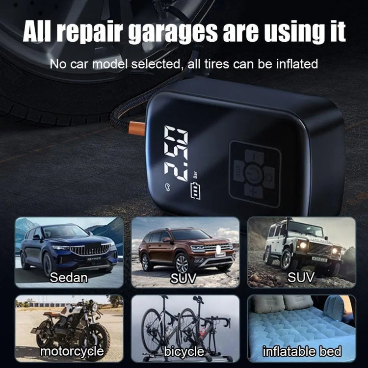 Car Portable Electric Tire Inflator Pump, Model: Wireless Standard by buy2fix