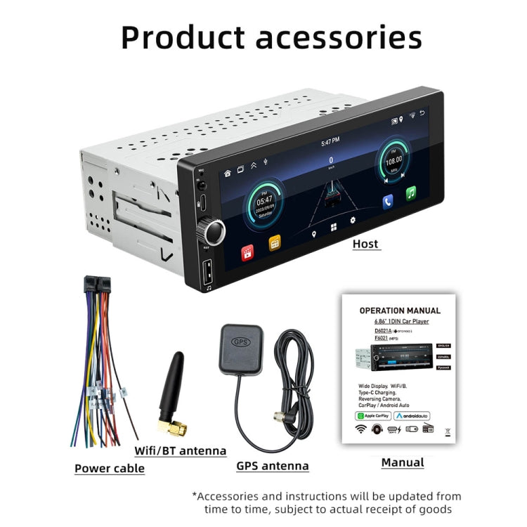 Car Universal Radio Wireless Bluetooth Hands-Free Android Navigation, Memory: 2+64G by buy2fix