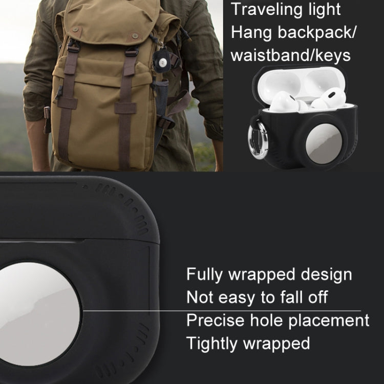 For AirPods Pro 2 / Airtag 2 In 1 All-inclusive Silicone Anti-drop Protection Case(White) by buy2fix