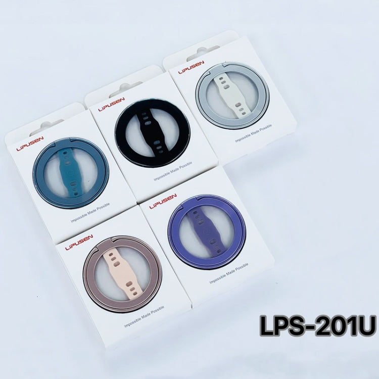 LiPUSEN LPS-201U Silicone Hand Clip Magsafe Cell Phone Holder With Magnetic Wireless Charger(Pink) by LiPUSEN